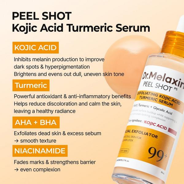 Dr. Melaxin Peel Shot Exfoliating Kojic Acid Turmeric Serum #5