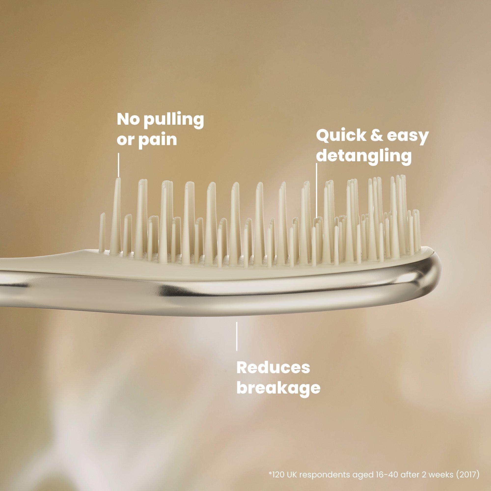Мини-расчёска для распутывания волос Tangle Teezer The Ultimate Detangler Chrome, цвет: Шампань золотой — фото 5