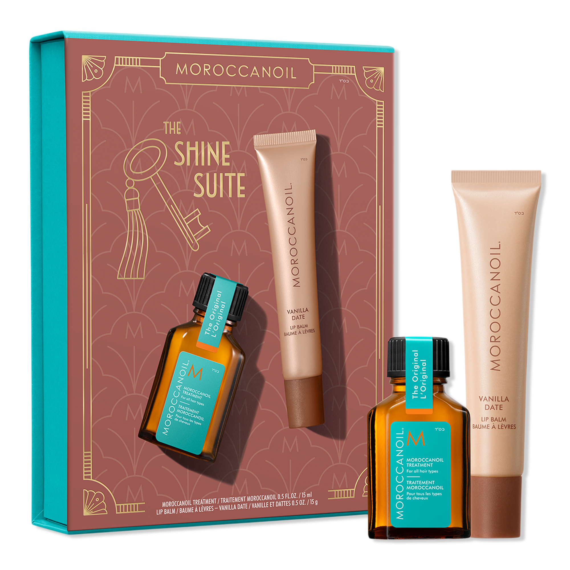 Moroccanoil Holiday Shine Stocking Stuffer - Hair Oil & Lip Balm Set #1