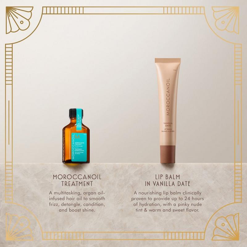 Moroccanoil - Holiday Shine Stocking Stuffer - Hair Oil & Lip Balm
