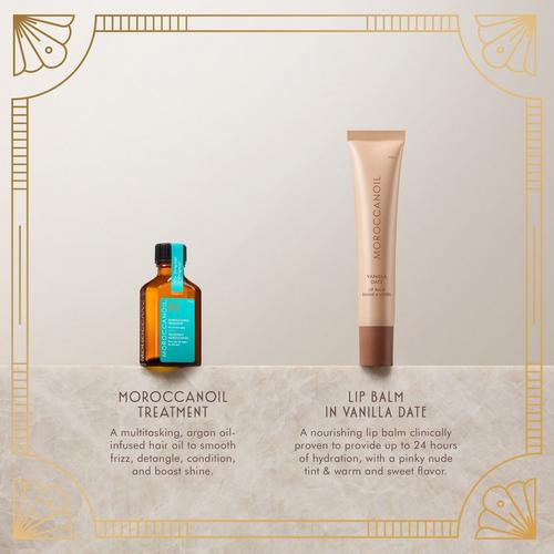 Moroccanoil - Holiday Shine Stocking Stuffer - Hair Oil & Lip Balm