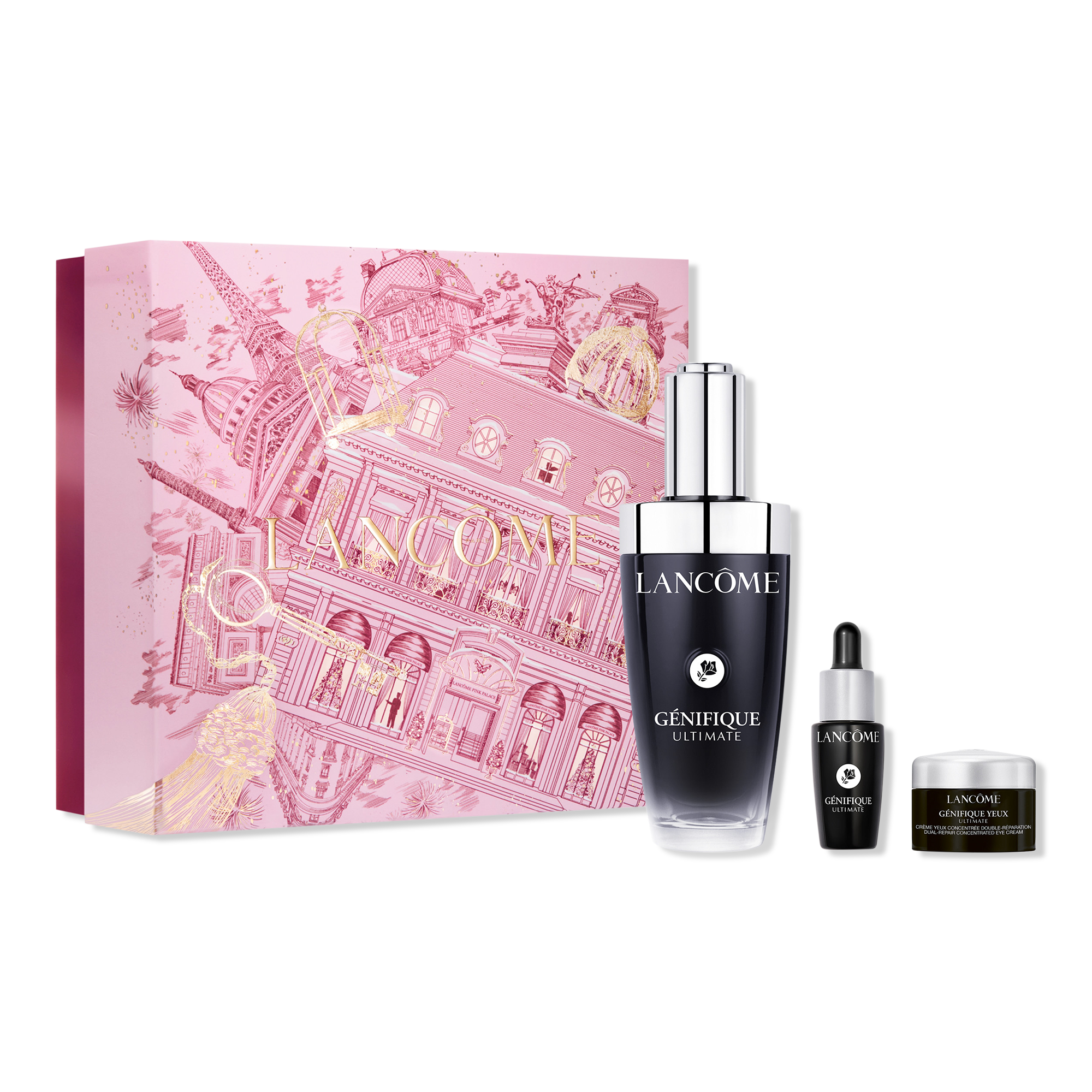 Lancôme Génifique Ultimate Recovery Face Serum & Eye Cream 3 Piece Skincare Set #1