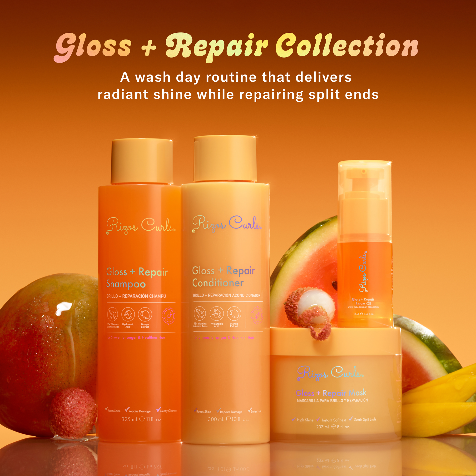 Кондиционер для блеска и восстановления Rizos Curls Gloss + Repair — фото 8