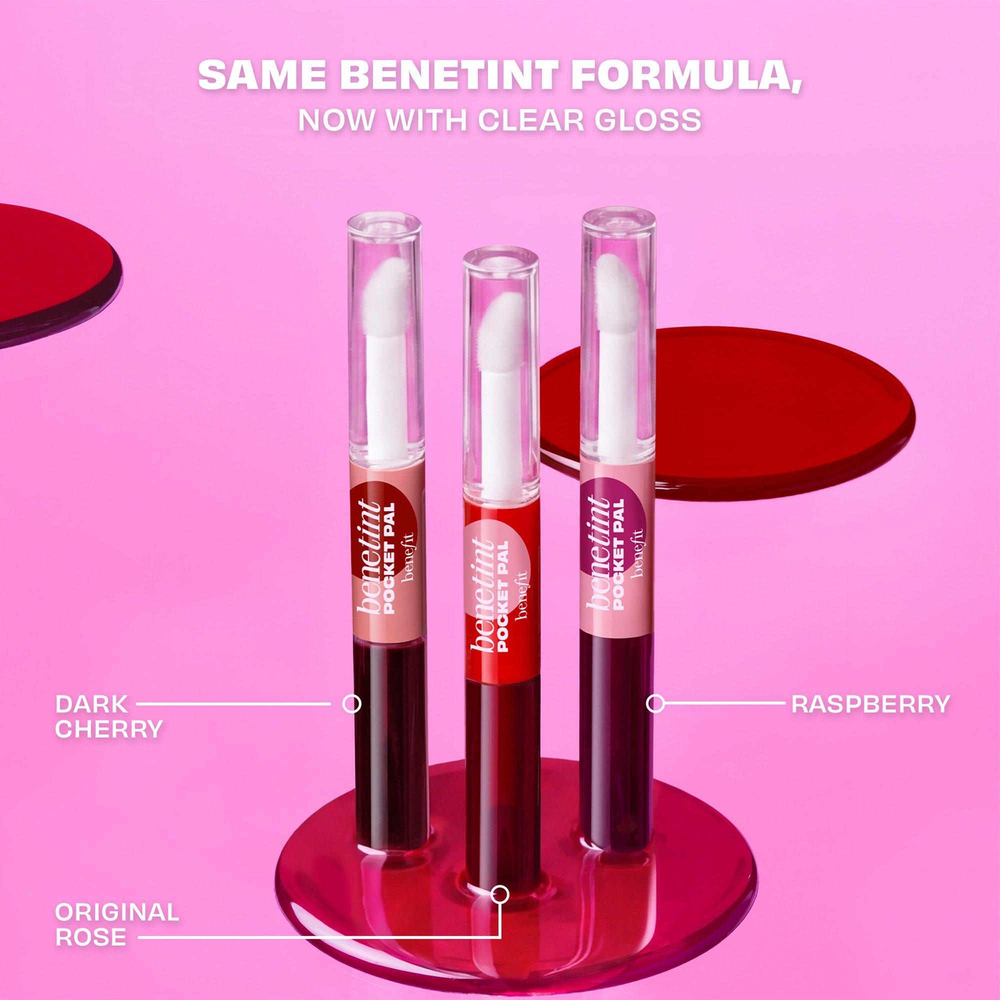 Двусторонний стойкий тинт и блеск для губ Benefit Cosmetics Benetint Pocket Pal, цвет: Тёмный вишнёвый — фото 5
