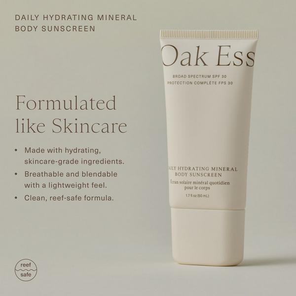 Oak Essentials Daily Hydrating Mineral Body Sunscreen Broad Spectrum SPF 30 #8