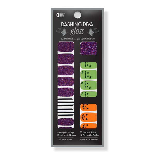 Dashing Diva GLOSS, Gel Nail Strips, Monster League #1