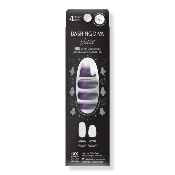 Dashing Diva GLAZE DESIGN, Semi-Cured Gel Nail Strips, Potion #1