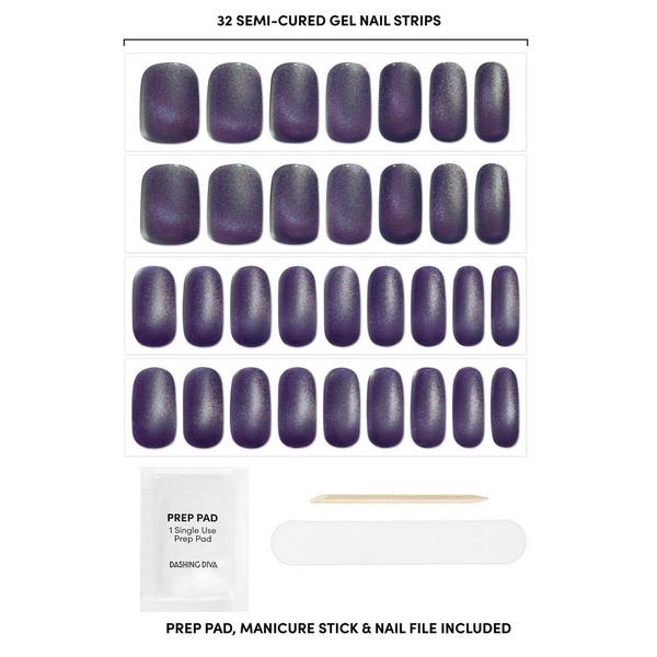 Dashing Diva GLAZE DESIGN, Semi-Cured Gel Nail Strips, Potion #2