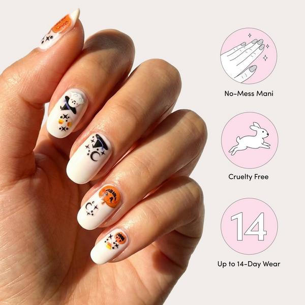 Dashing Diva Magic Pick Nail Art Stickers, Pumpkin Pickin' #5