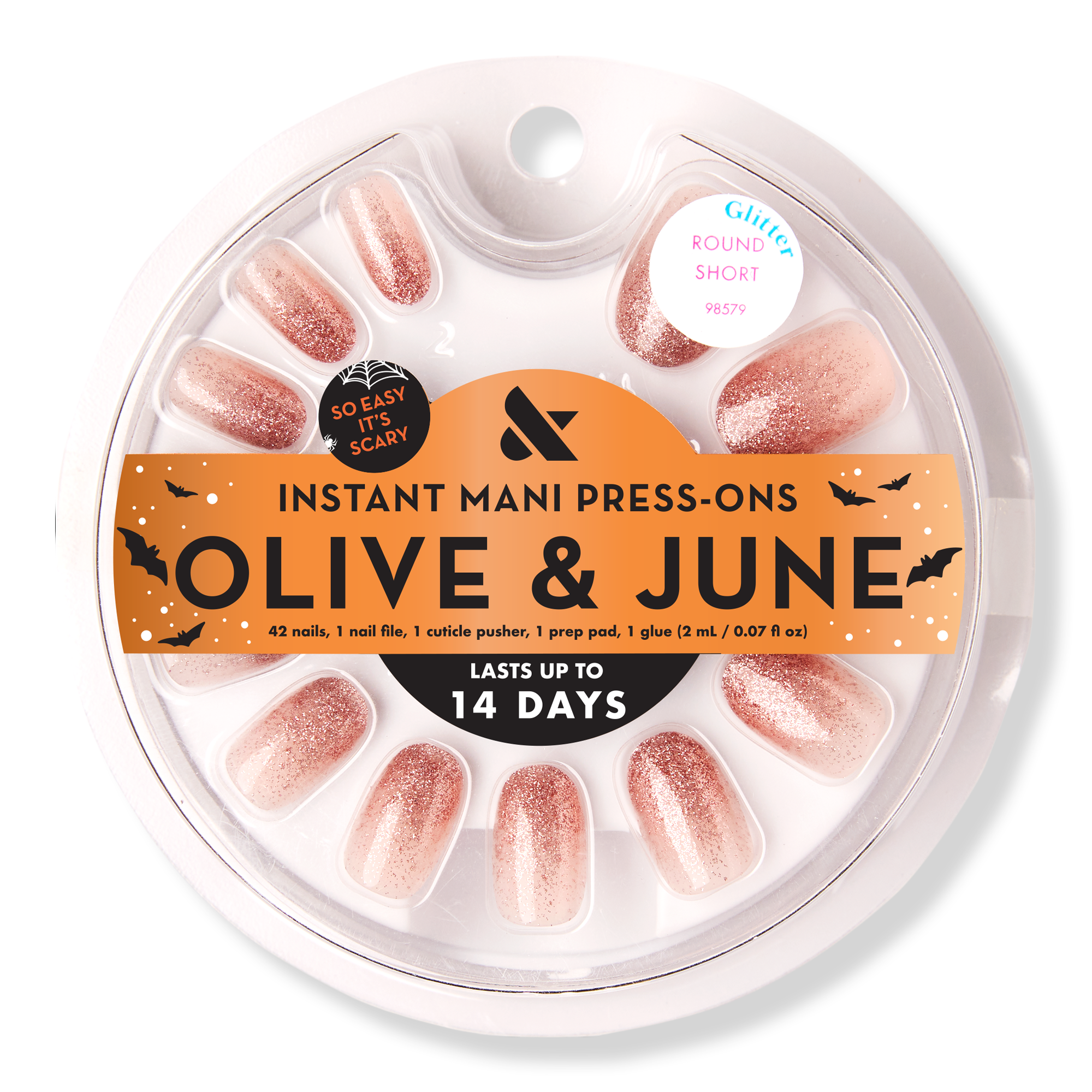Olive & June Instant Mani Halloween Press-On Nails Mystical Glitter #1