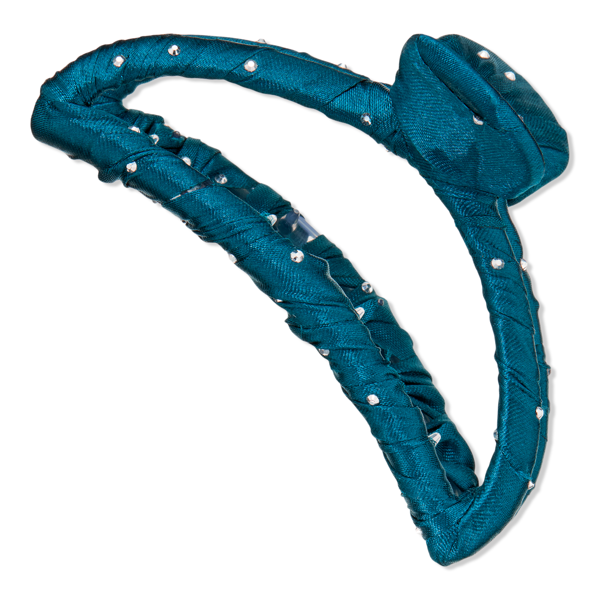 Conair Accessories Satin Fabric-Wrapped Claw Clip with Rhinestones #1