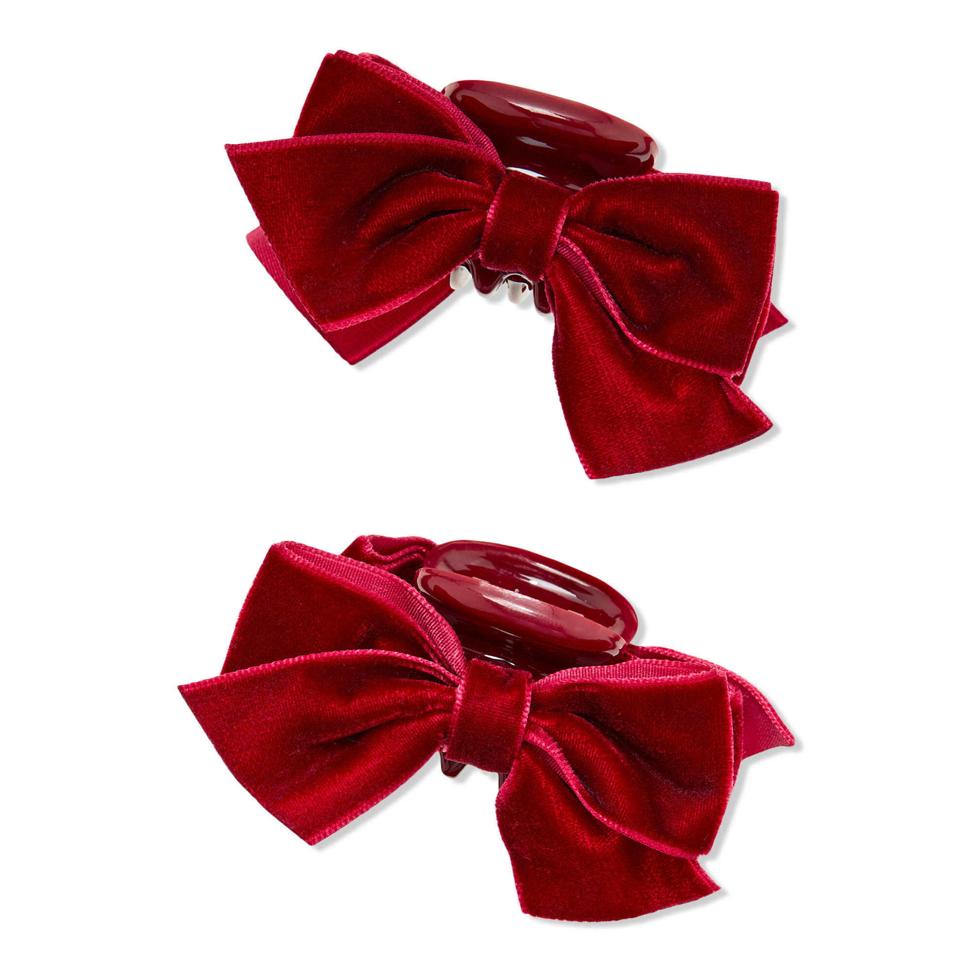 Conair Accessories Velvet Bow Claw Clips #1