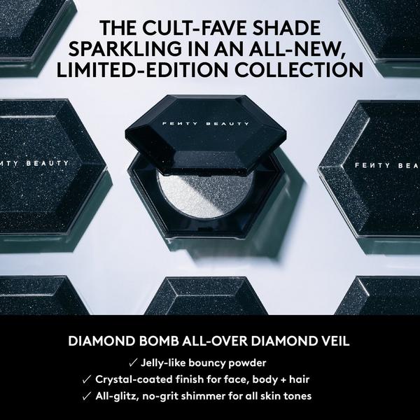 FENTY BEAUTY by Rihanna Limited Edition Midnight Diamonds Diamond Bomb All-Over Diamond Veil #2