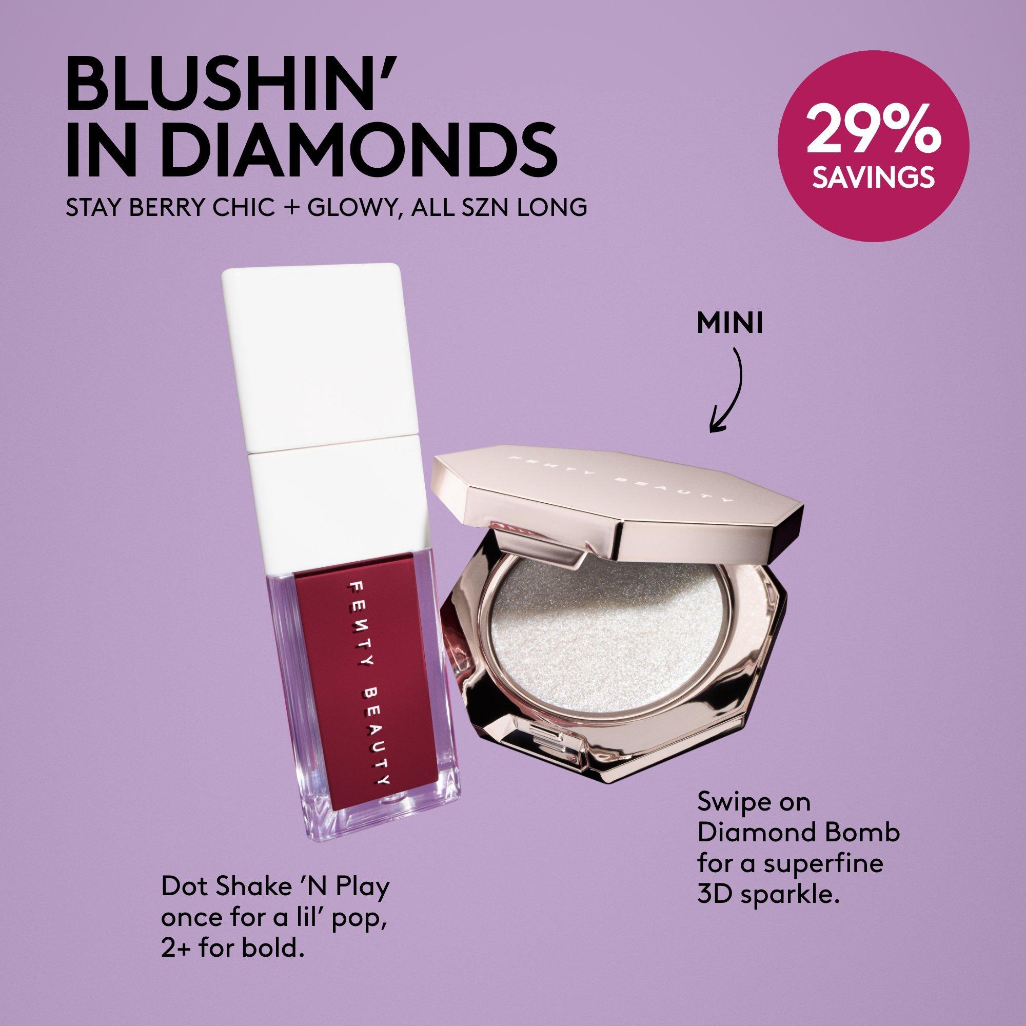FENTY BEAUTY by Rihanna Подарочный набор: жидкие румяна и хайлайтер Fenty Beauty Blushin' In Diamonds — фото 2