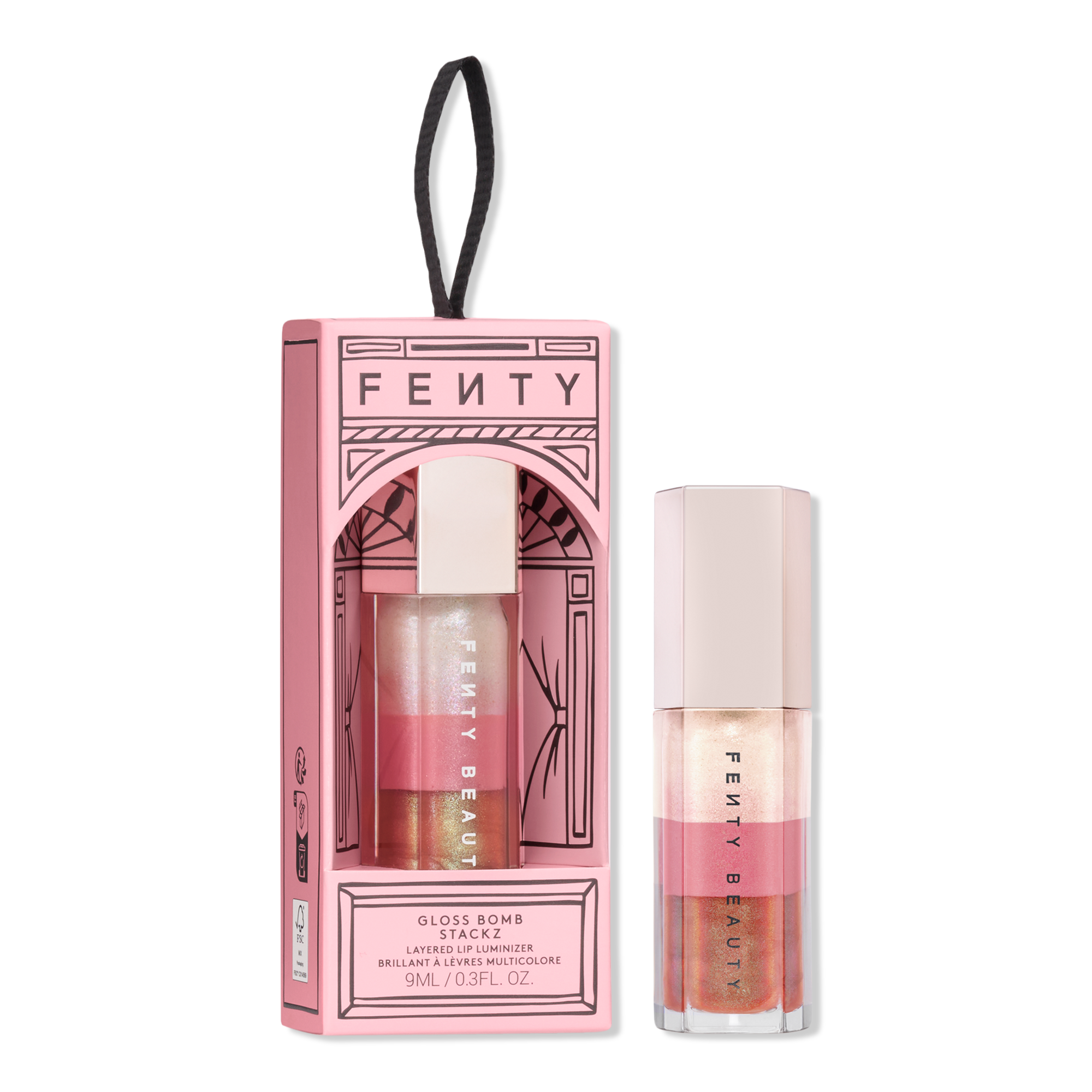 Блеск для губ для наслаивания Fenty Beauty by Rihanna Gloss Bomb Stackz, цвет: Fu$$y Fusion — фото 1