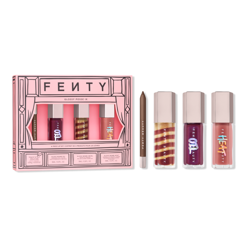 FENTY BEAUTY by Rihanna - Glossy Posse IX 4-Piece Lip Makeup Gift