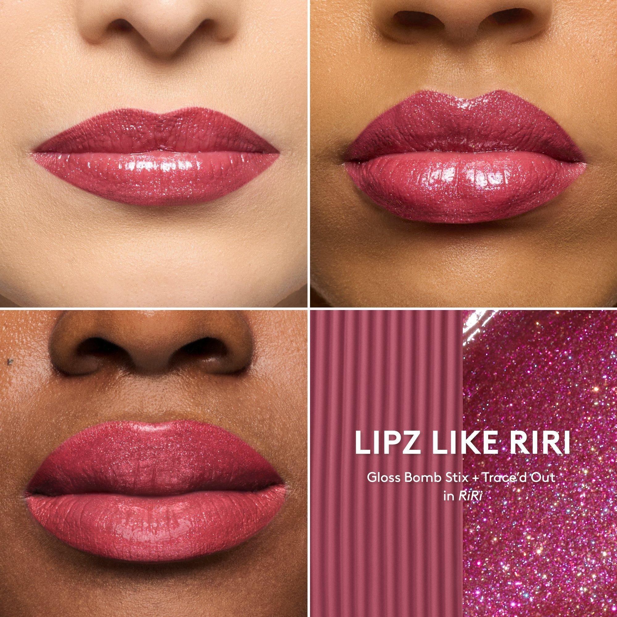 FENTY BEAUTY by Rihanna Подарочный набор для губ Fenty Beauty Lipz Like Riri из двух средств с точилкой — фото 4