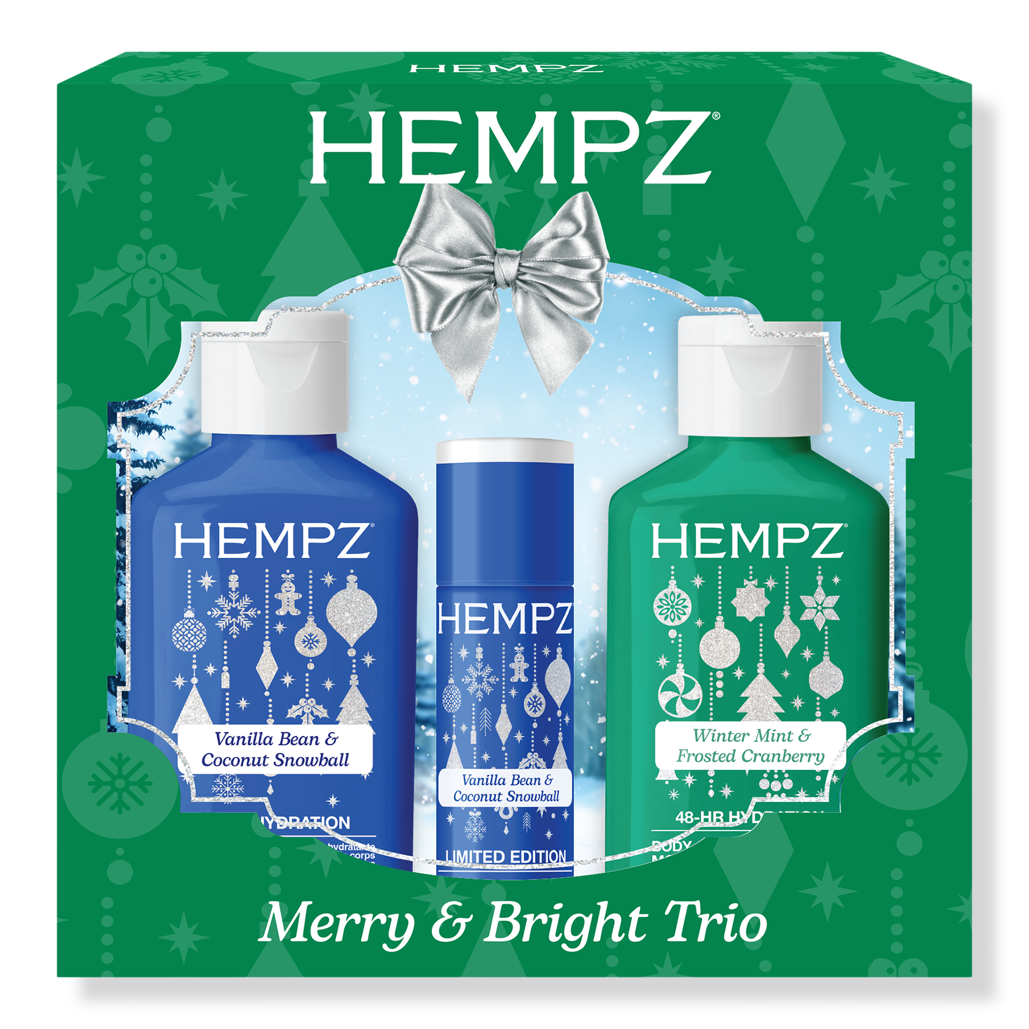 Набор из трёх средств Hempz Merry & Bright, лимитированный выпуск