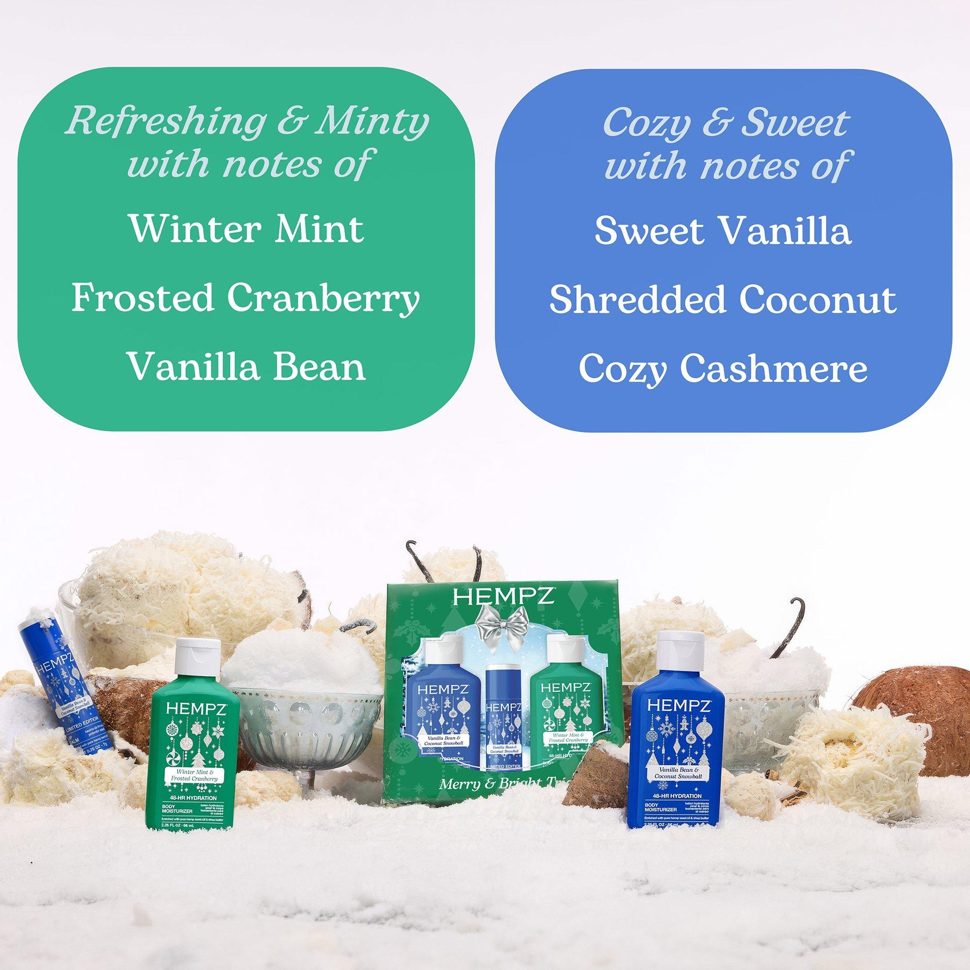 Набор из трёх средств Hempz Merry & Bright, лимитированный выпуск — фото 2