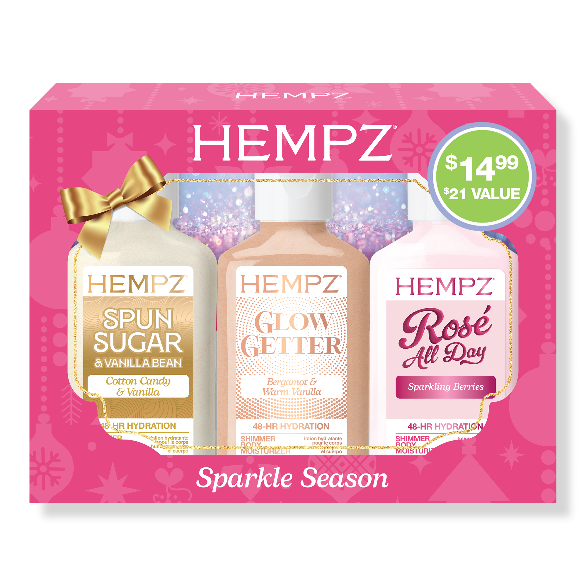 Набор Hempz Sparkle Season Kit, мини-версия