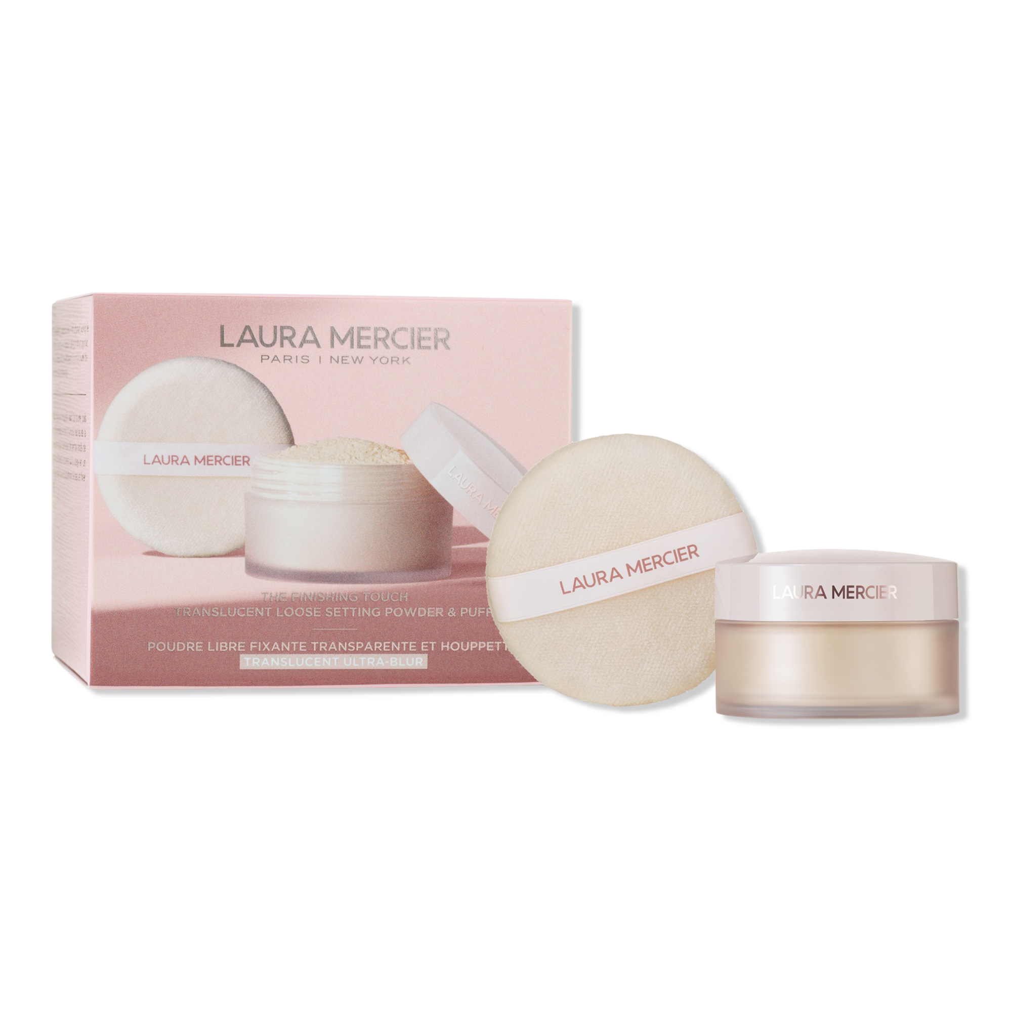 Laura Mercier The Finishing Touch Translucent Loose Setting Powder Ultra-Blur & Velour Puff Gift Set #1