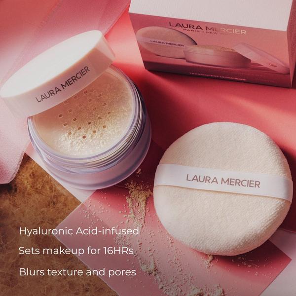 Laura Mercier The Finishing Touch Translucent Loose Setting Powder Ultra-Blur & Velour Puff Gift Set #3