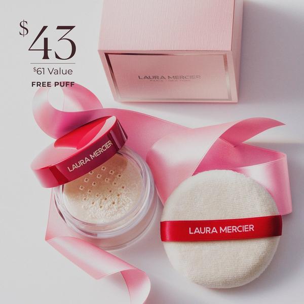 Laura Mercier The Finishing Touch Translucent Loose Setting Powder & Velour Puff Gift Set #5