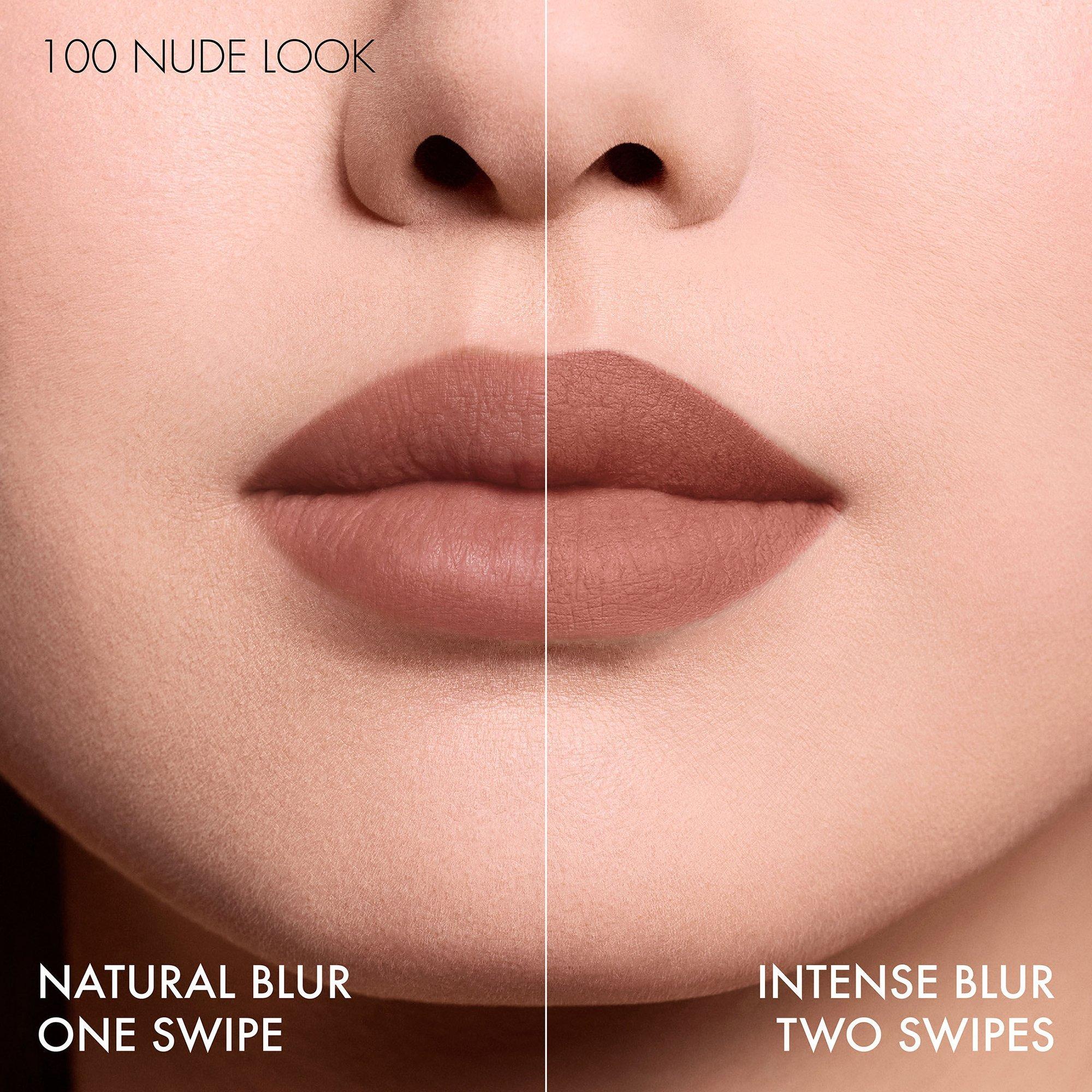 Матовая жидкая помада с эффектом размытия Dior Rouge On Stage Ink Blur, цвет: 100 Телесный — фото 4