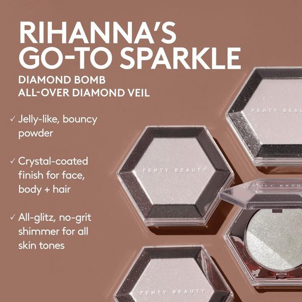 FENTY BEAUTY by Rihanna Mini Diamond Bomb All-Over Diamond Veil #4