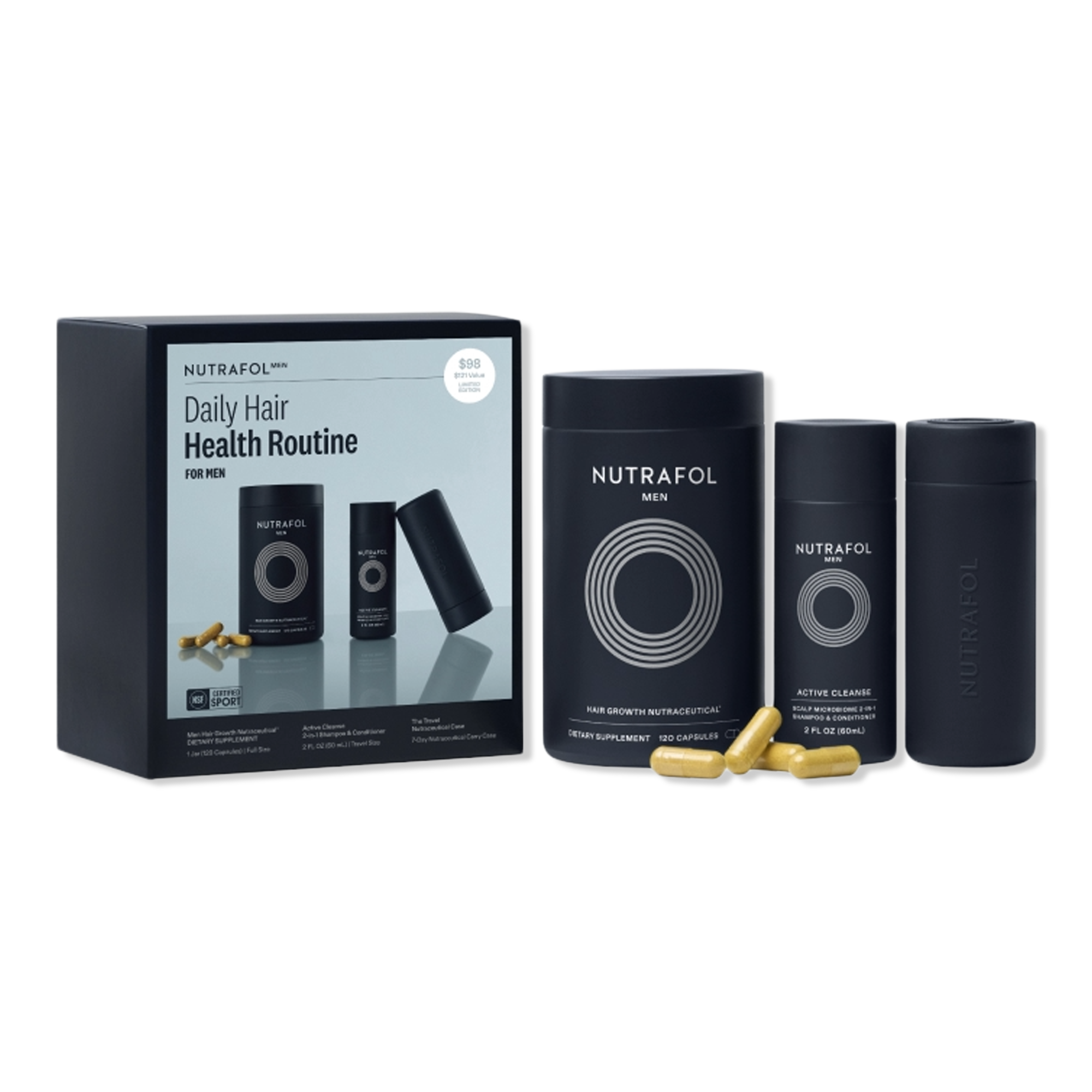NUTRAFOL Men Daily Hair Health Routine Set #1