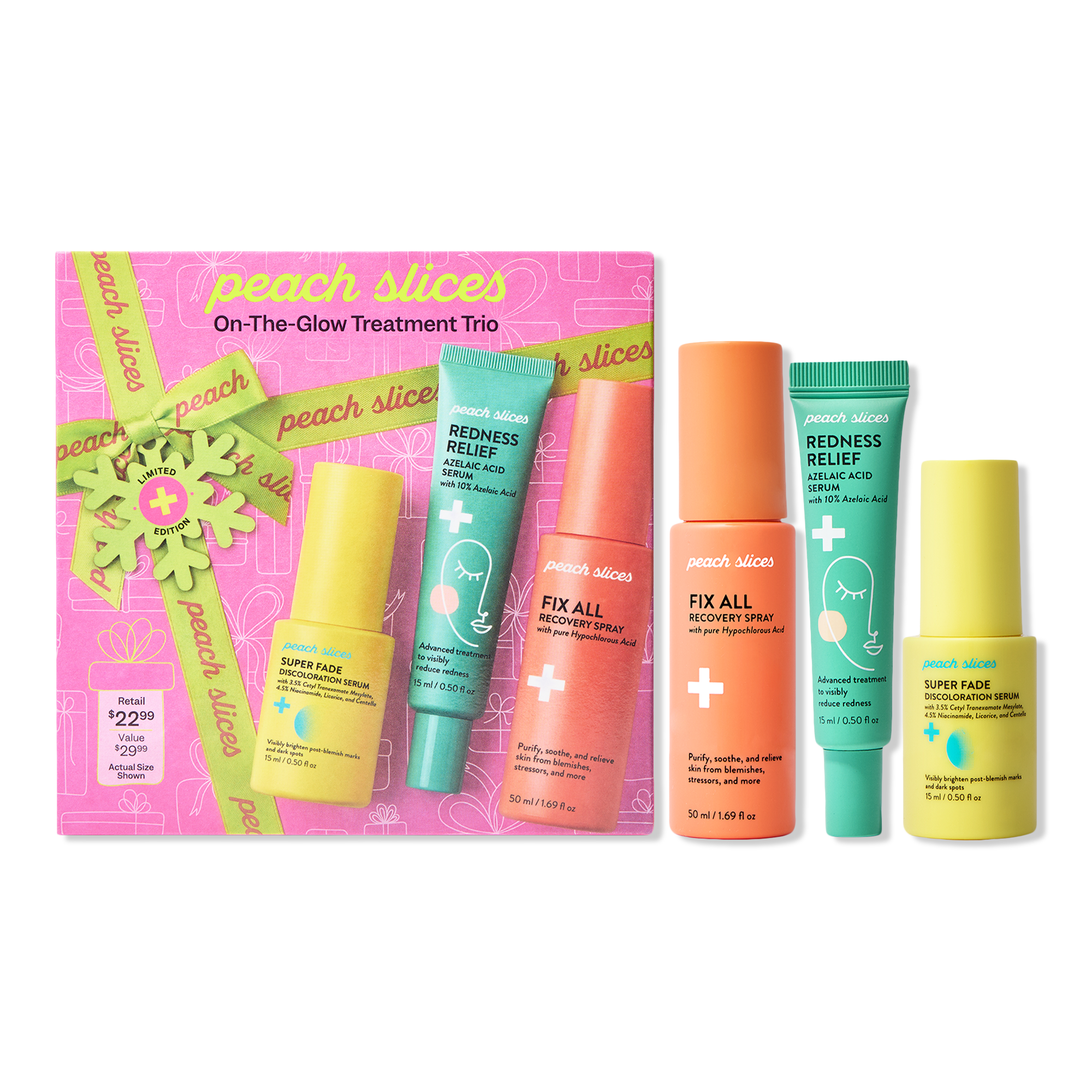 Peach Slices On-The-Glow Treatment Trio #1