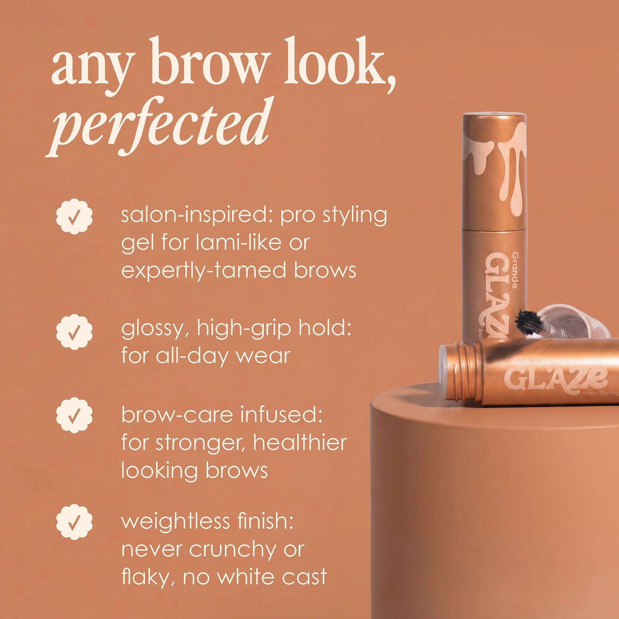 Гель для укладки бровей Grande Cosmetics GrandeGLAZE, цвет: Прозрачный — фото 4