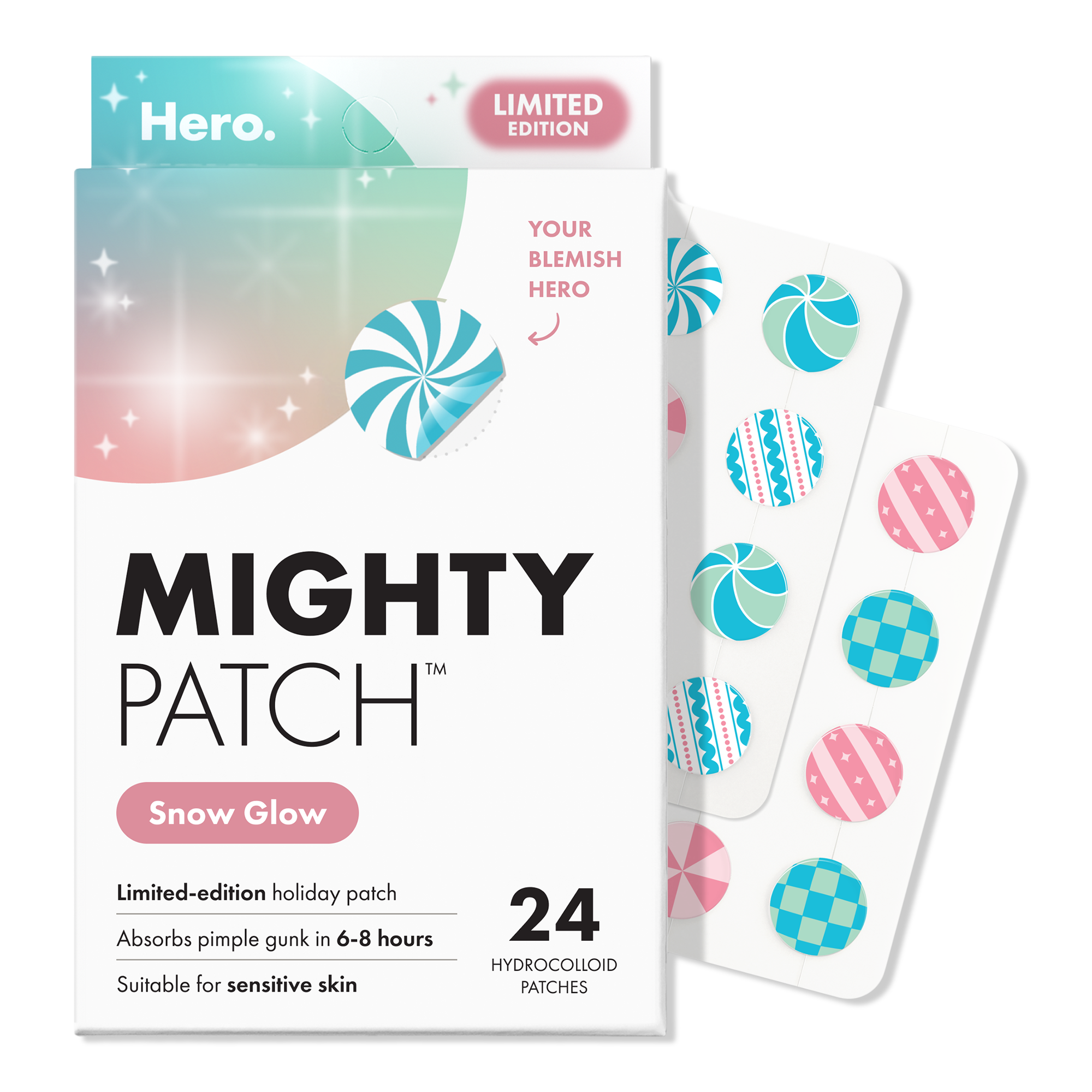 Hero Cosmetics Mighty Patch Snow Glow Limited Edition Holiday Hydrocolloid Pimple Patches #1