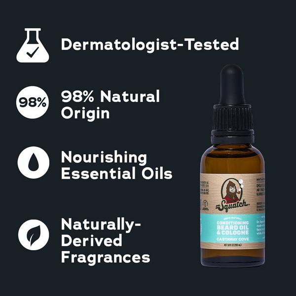 Dr. Squatch - Castaway Cove Conditioning Beard Oil & Cologne | Ulta Beauty