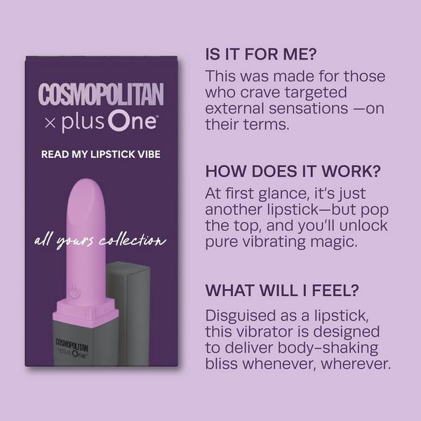 plusOne Cosmopolitan X plusOne Read My Lipstick Vibrator #7