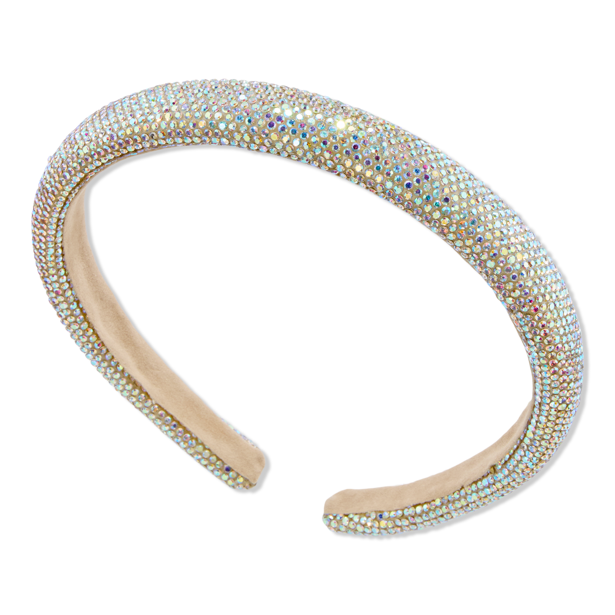 Conair Accessories Silver Padded Headband with Clear Stones #1
