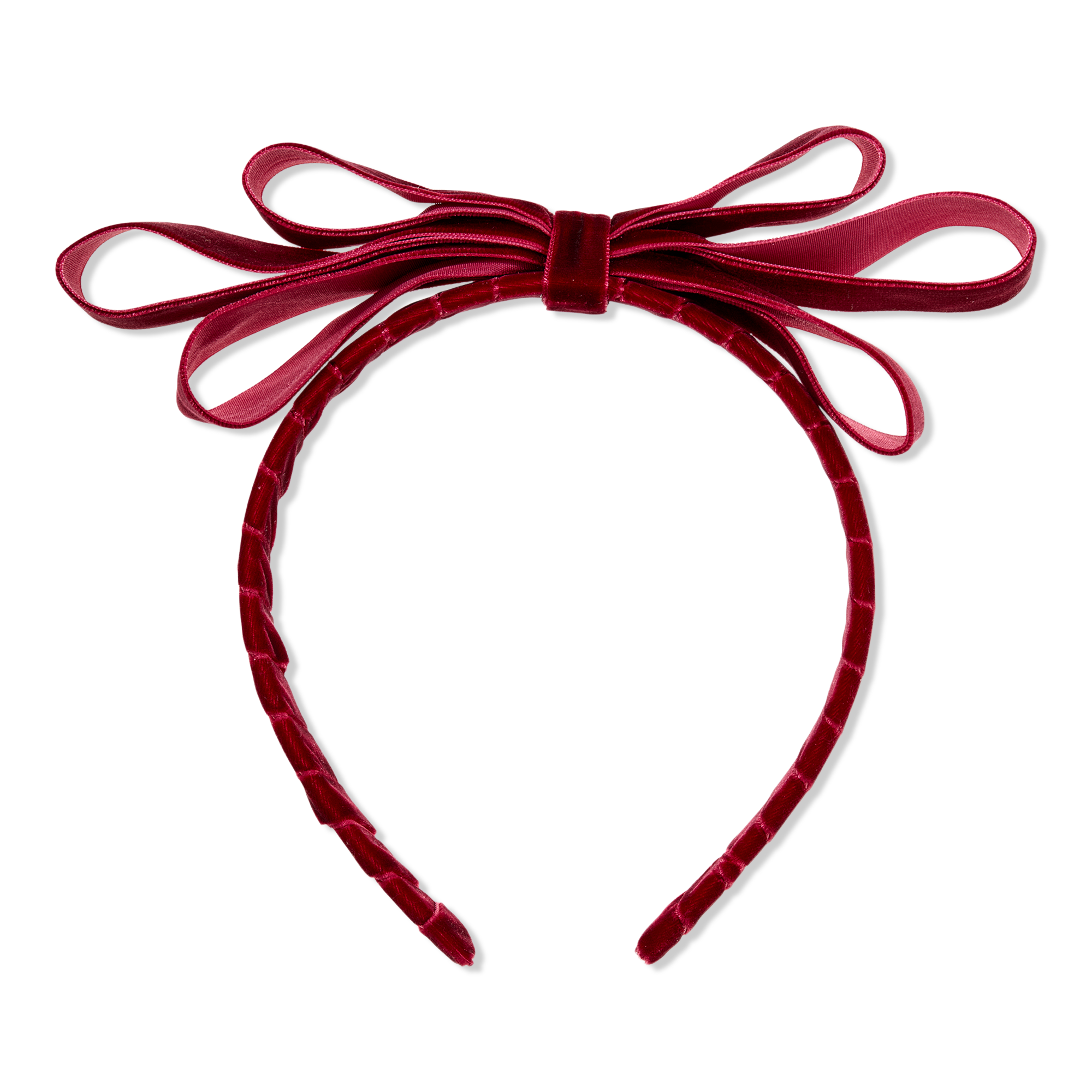 Conair Accessories Red Velvet Bow and Fabric-Wrapped Headband #1