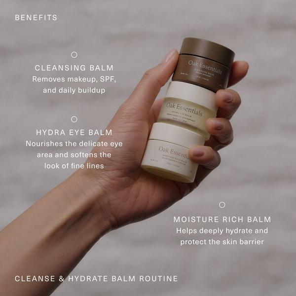 Oak Essentials Cleanse & Hydrate Face Balm Routine #4