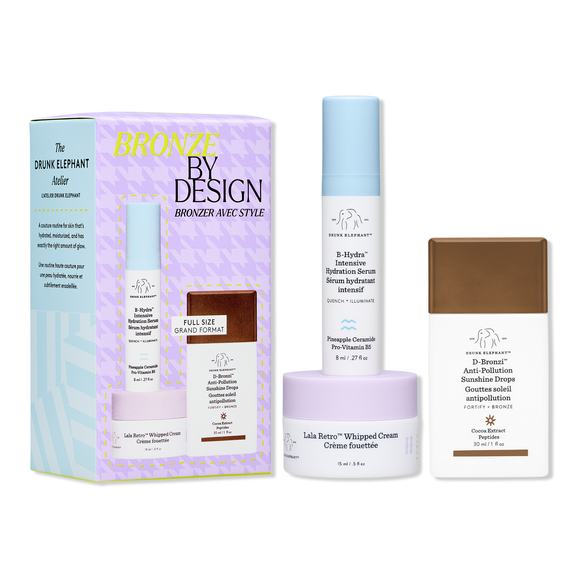 Drunk Elephant Bronze by Design: Hydrate, Nourish, and Glow Gift Set #1