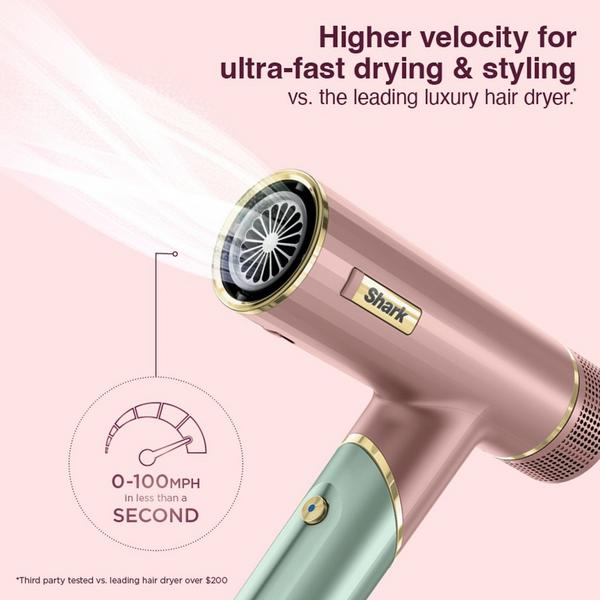 Shark Beauty SpeedStyle Pro FLEX Hair Dryer System in Strawberry Matcha #4