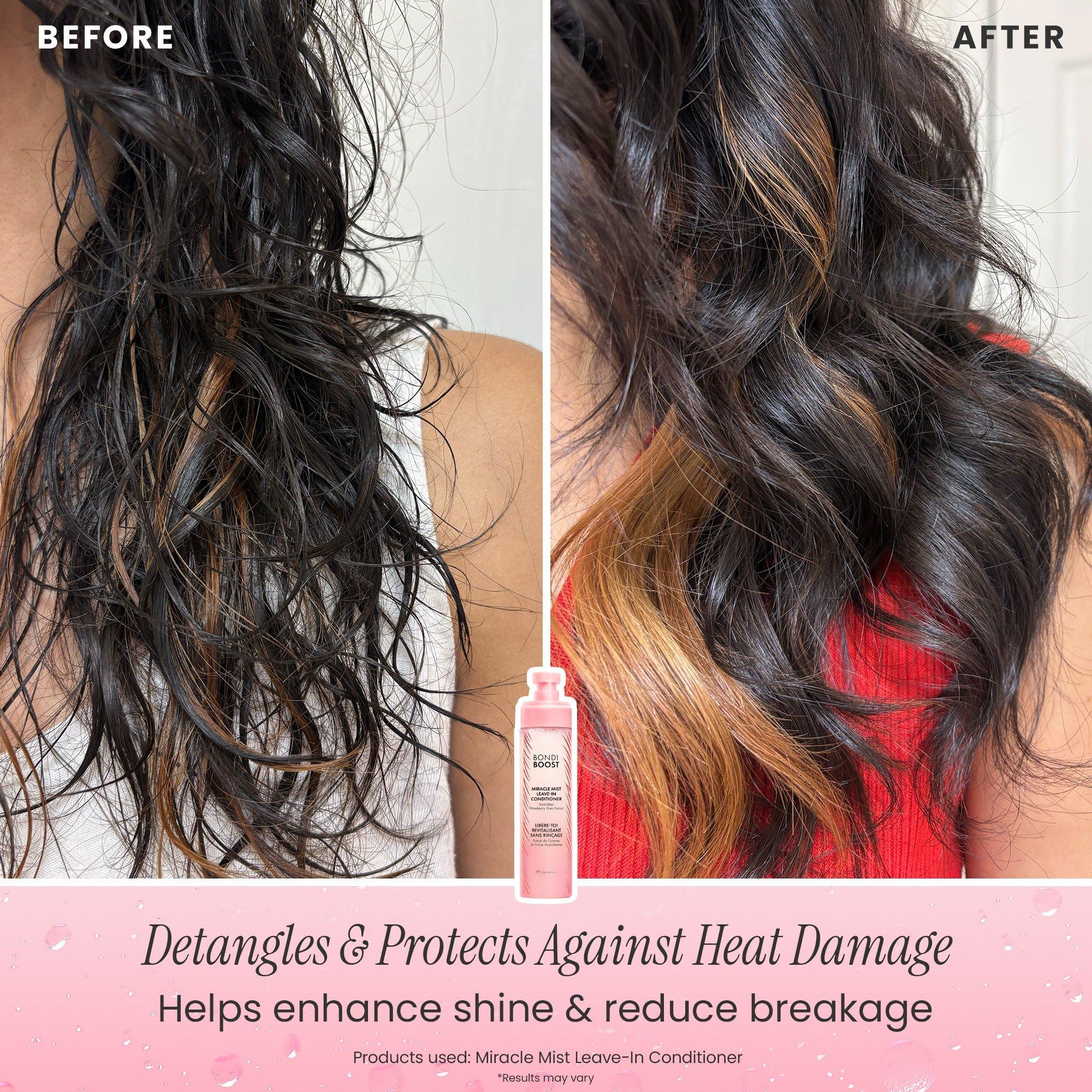 Набор для блеска и термозащиты волос Bondi Boost Strawberry Gum Glass Hair Duo — фото 5
