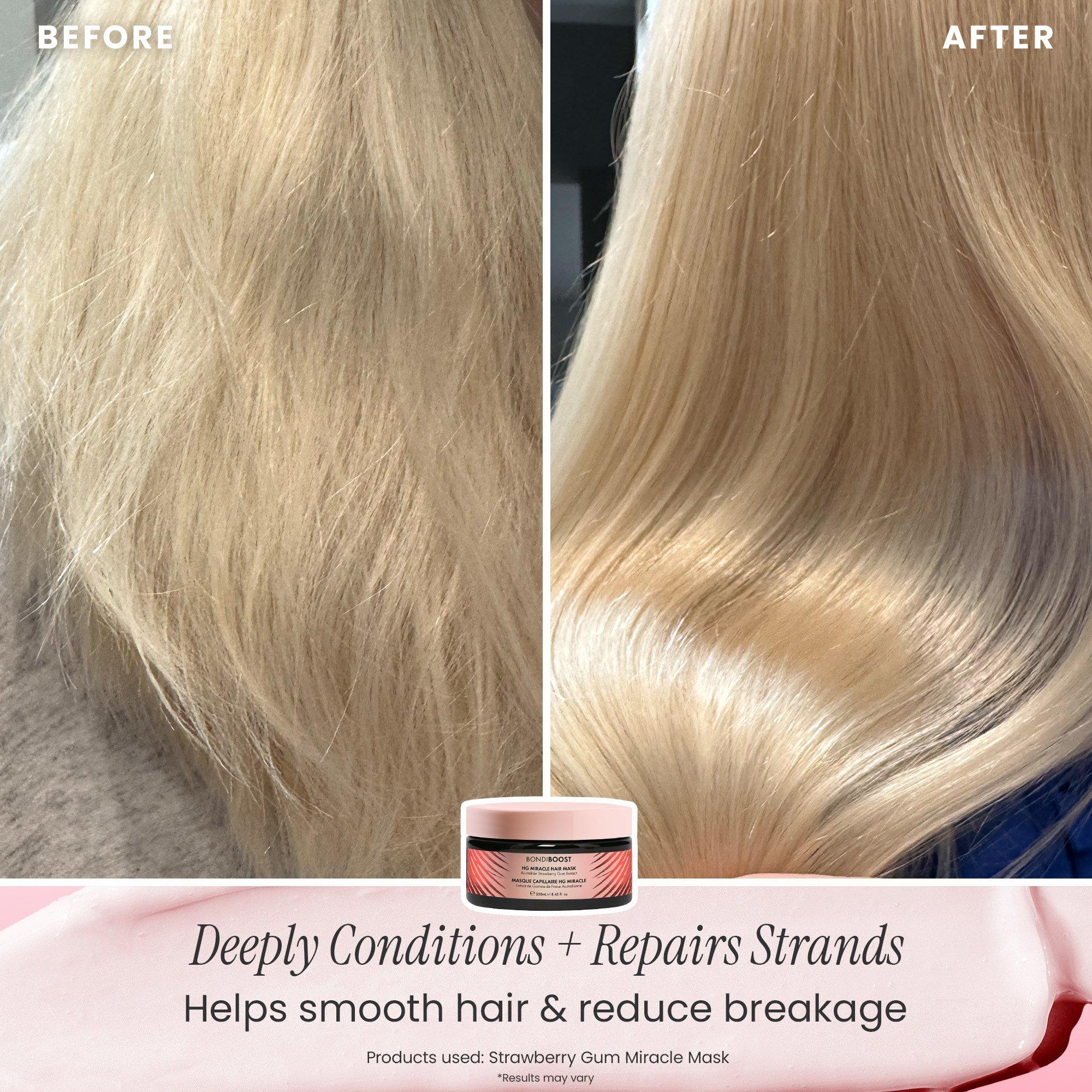 Набор для блеска и термозащиты волос Bondi Boost Strawberry Gum Glass Hair Duo — фото 6