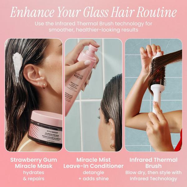 Bondi Boost Strawberry Gum Glass Hair Duo for Shine & Heat Protection #8