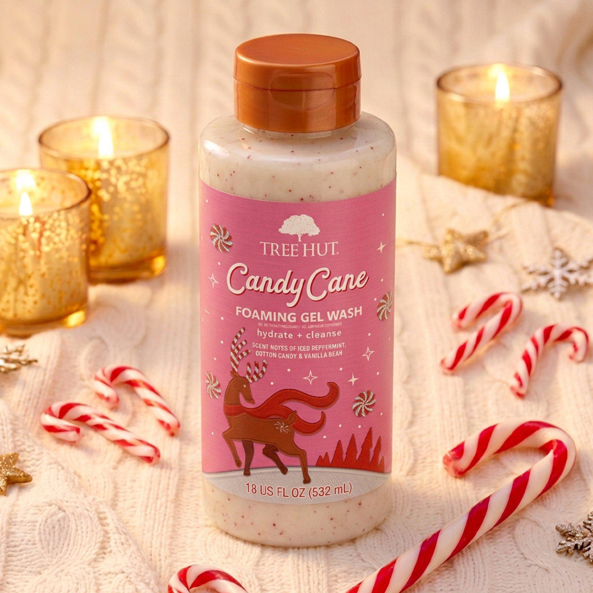 Пенящийся гель для душа Tree Hut Candy Cane — фото 2
