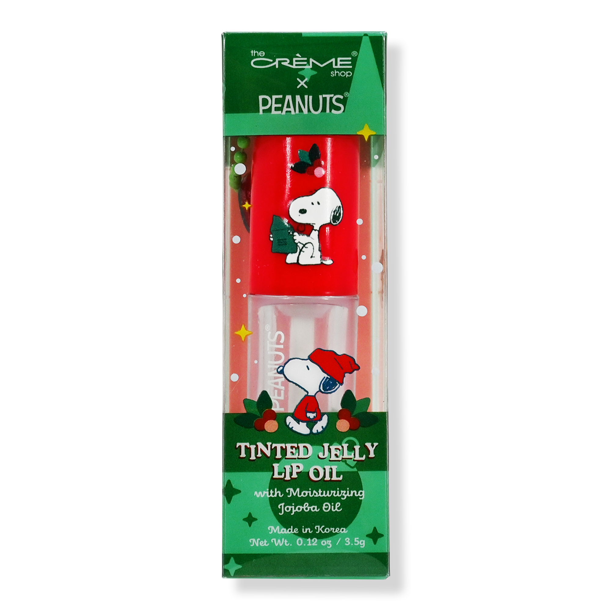 The Crème Shop Peanuts Tinted Jelly Lip Oil - Pink Afterglow — фото 1