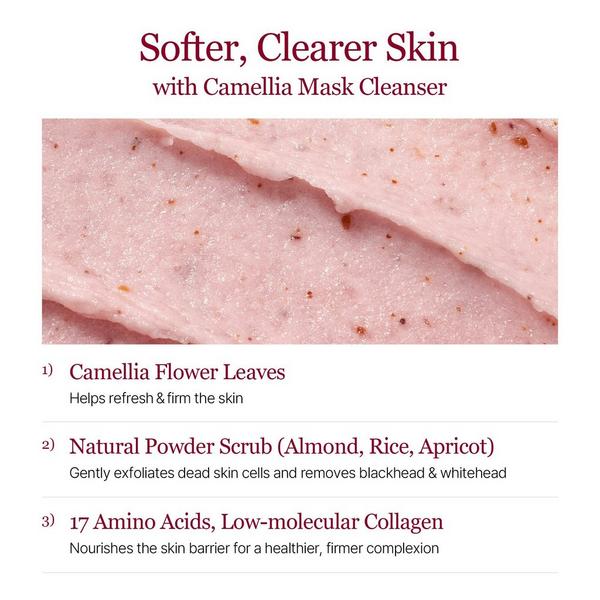 ROUND LAB Camellia Deep Collagen Rice Cake Mask Cleanser #4