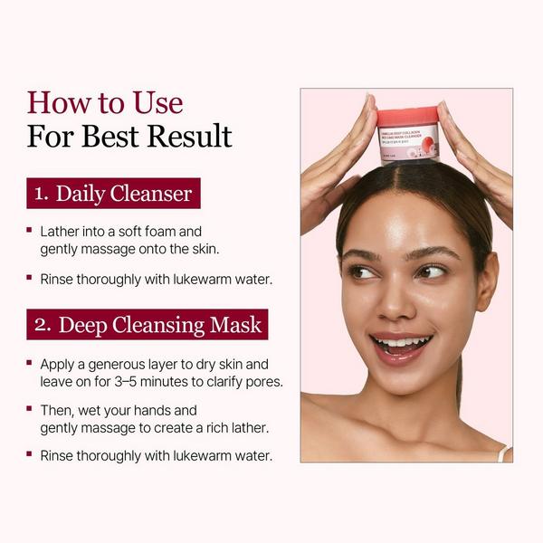 ROUND LAB Camellia Deep Collagen Rice Cake Mask Cleanser #7