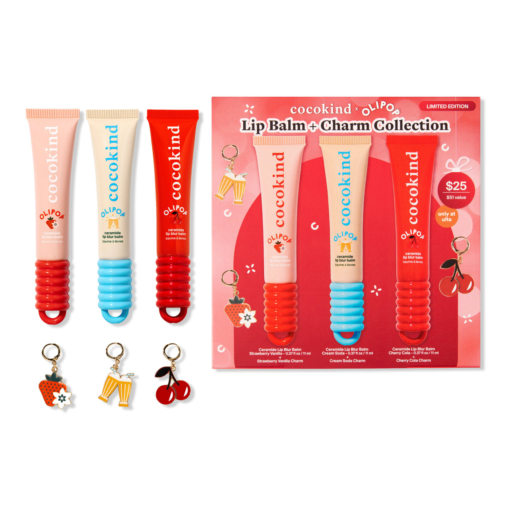 Набор бальзам для губ и подвеска cocokind Lip Balm + Charm