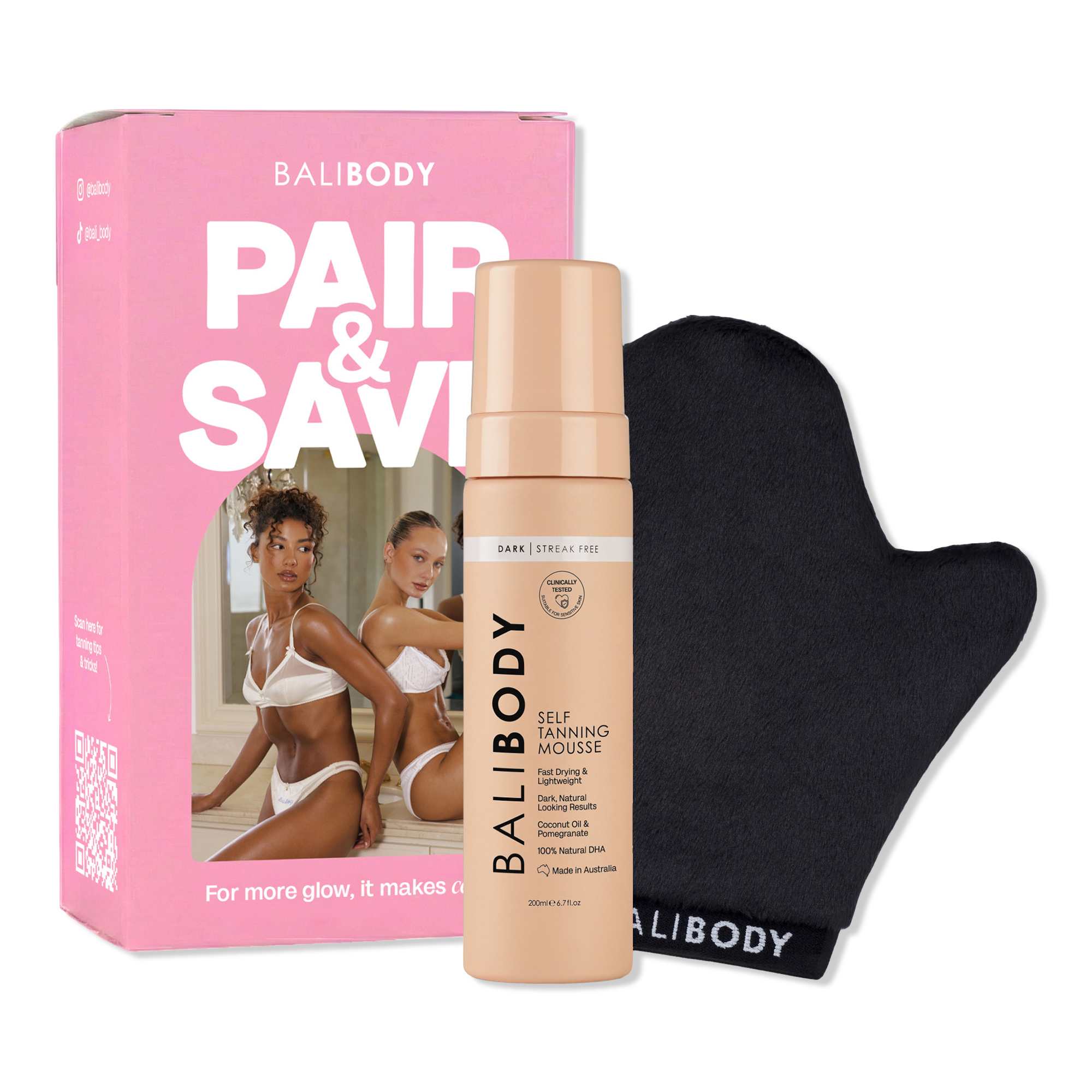 Bali Body Self Tanning Mousse & Mitt Set #1