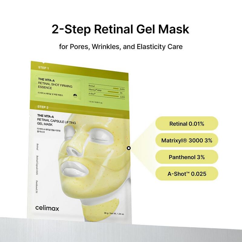 celimax - 1 ct The Vita-A Retinal Shot Tightening 2-Step Gel Mask